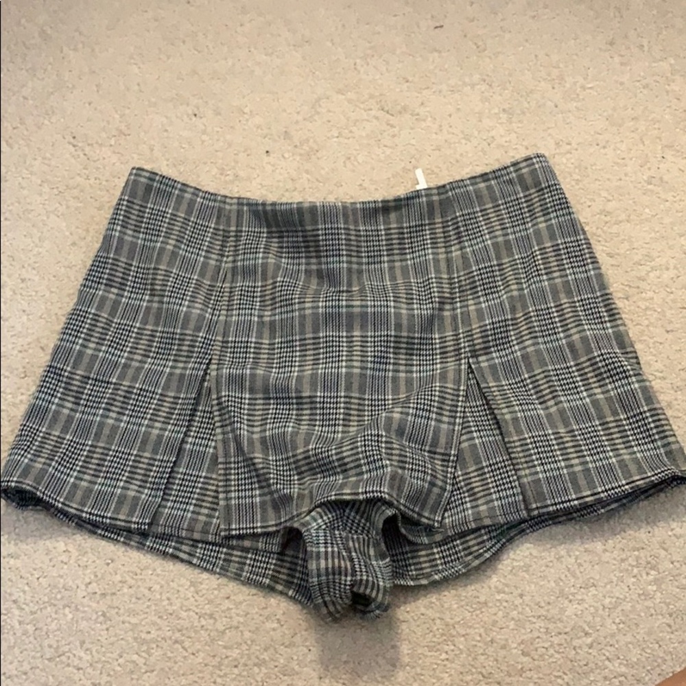 Plaid Print Skiort